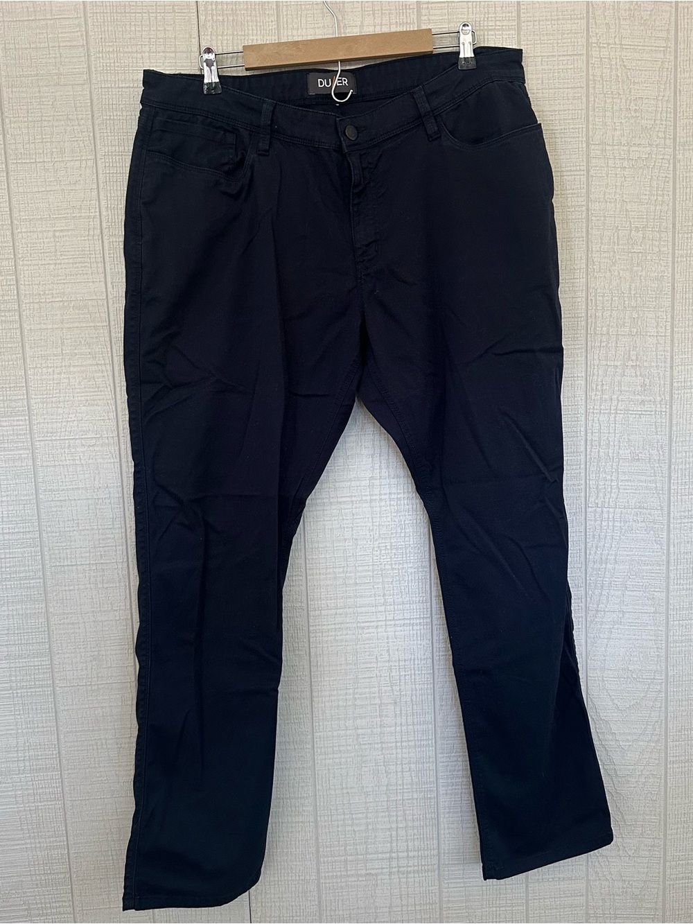 DUER Performance Denim jeans Navy Black Blue 40x32